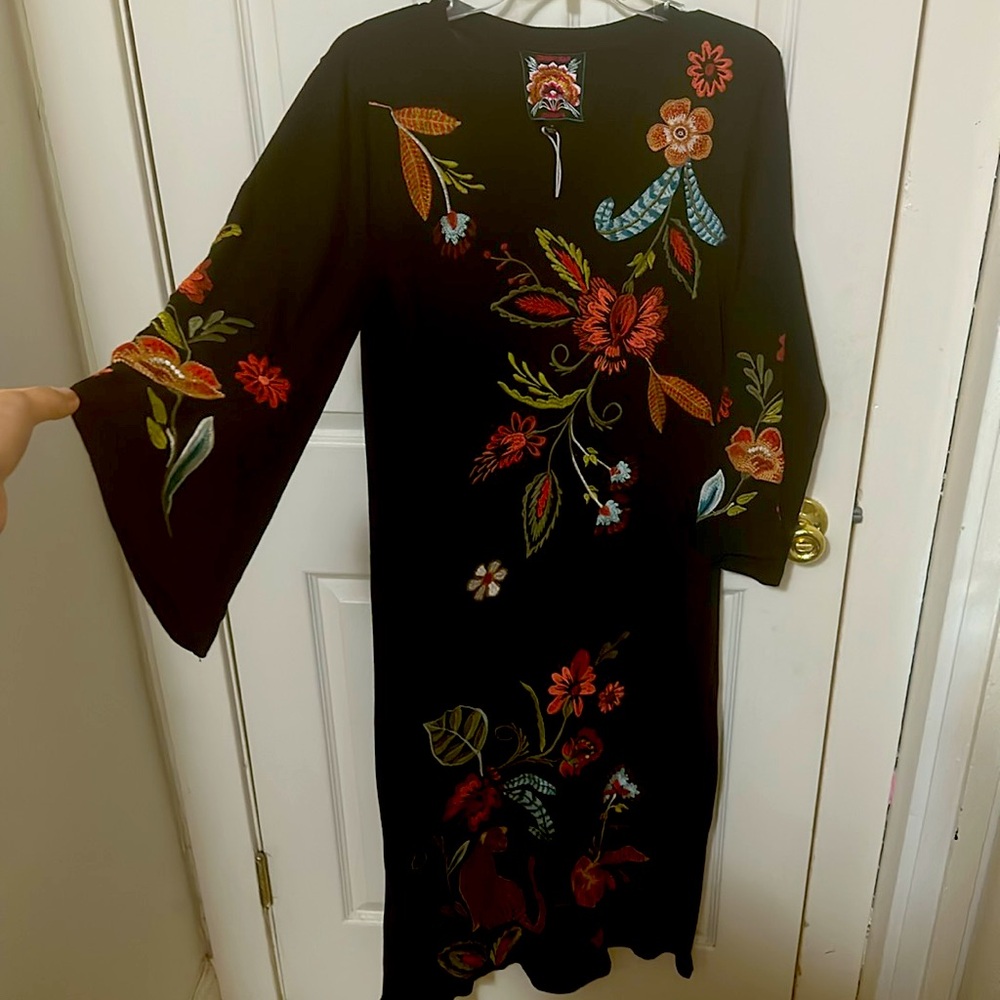 JOHNNY WAS ISABELLA KIMONO SLEEVE TEE DRESS Size M - Picture 14 of 15